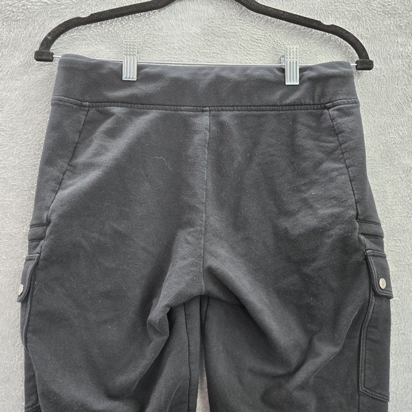 Lauren Ralph Pants S Black‎ RL Embroidery Cargo Jogger Button Zipper - Picture 10 of 11